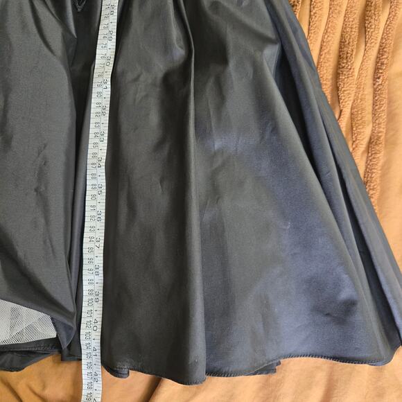 Alyce Designs Vtg 80s Whimsigoth Fairy Ruched Taffeta Sequins Drop Waist Gown 8 - Picture 12 of 12